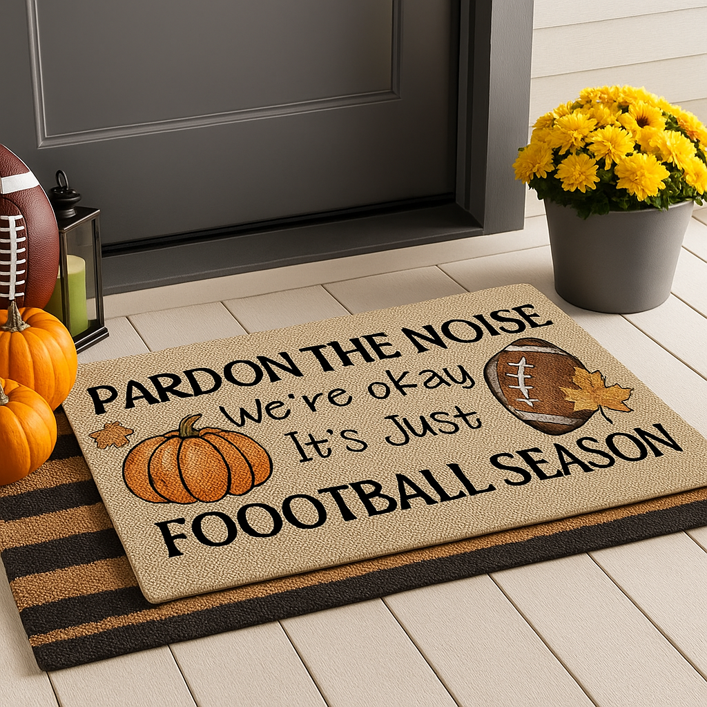 It's Just Football Season Door Mat