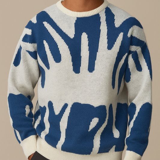 The Frosted Strokes Sweater