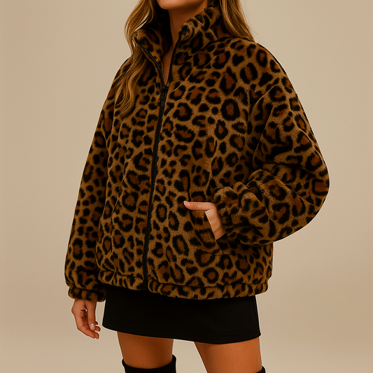 Savara Leapord Print Jacket