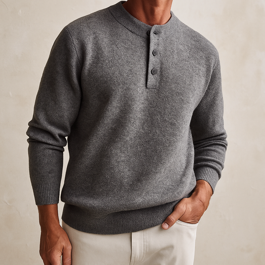 The Timberline Henley Collar Sweater