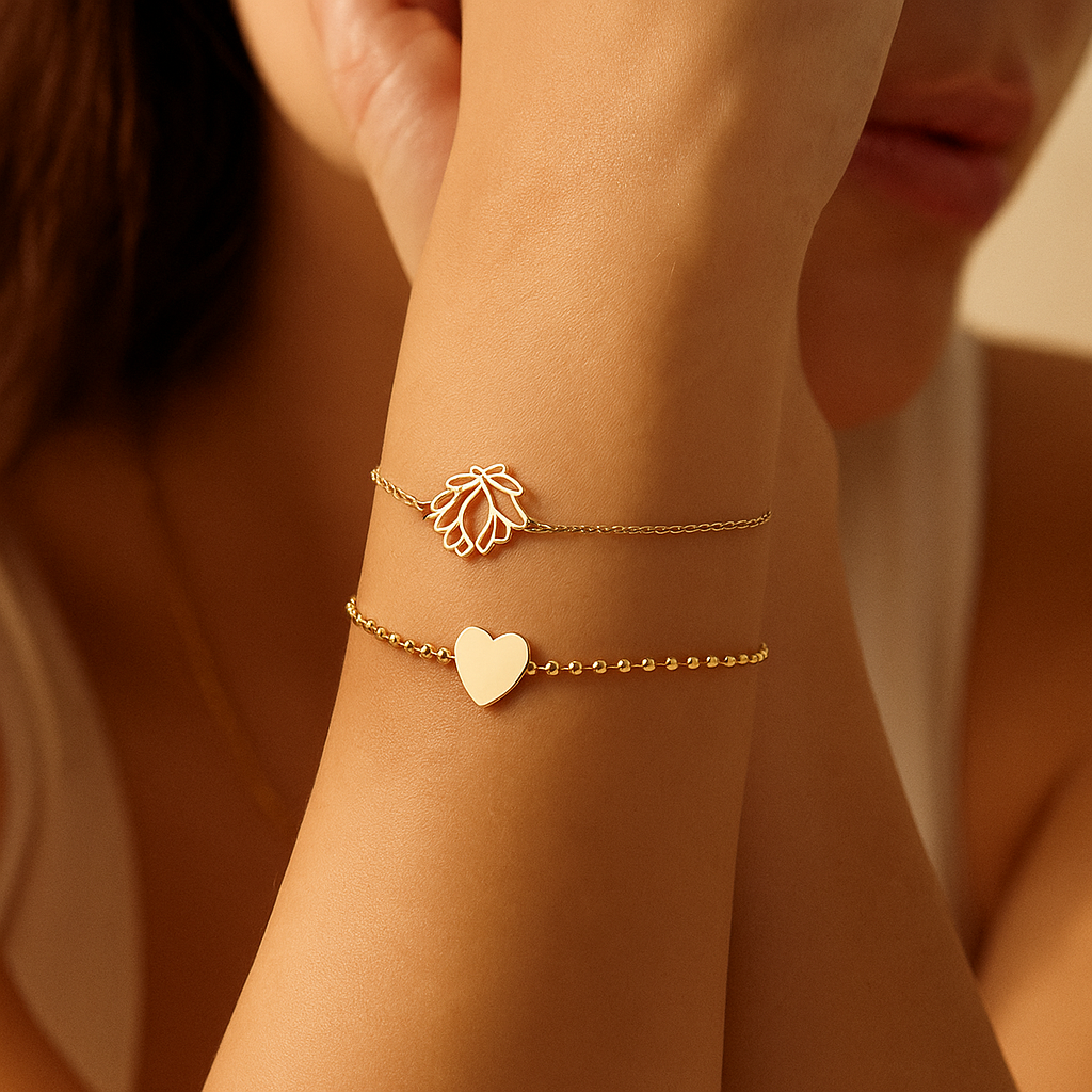Lotus & Love Bracelet Set