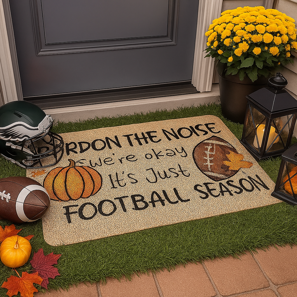 It's Just Football Season Door Mat