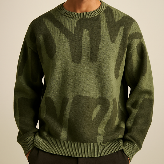 The Frosted Strokes Sweater