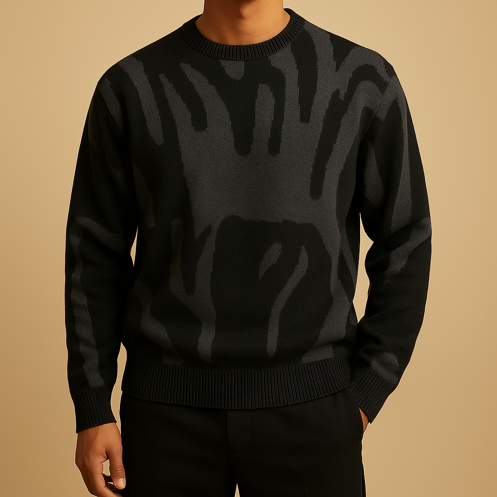 The Frosted Strokes Sweater