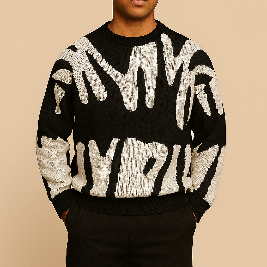 The Frosted Strokes Sweater