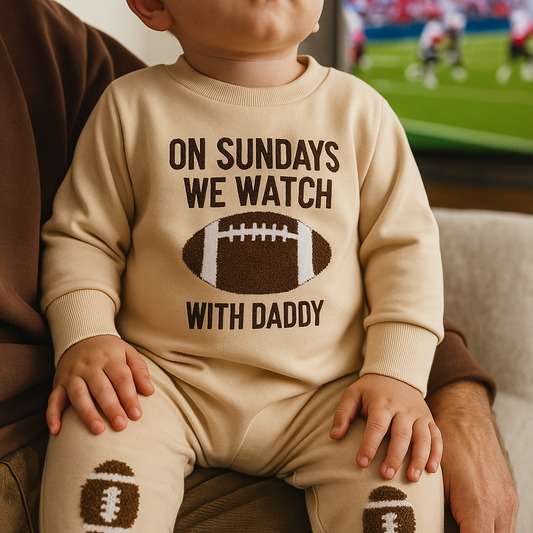 On Sundays We Watch Football With Daddy Jumpsuit