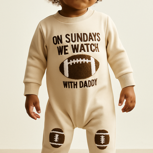 On Sundays We Watch Football With Daddy Jumpsuit
