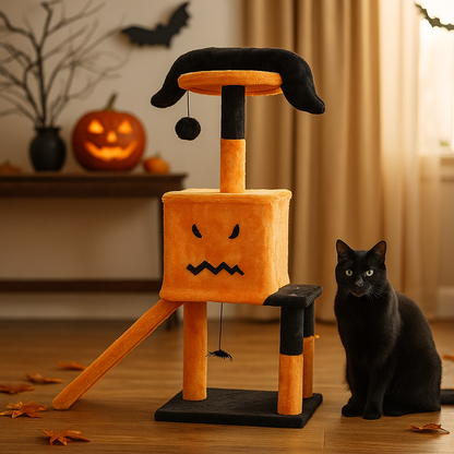 The Cat-o’-Lantern Cat Condo