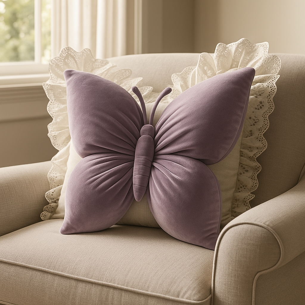 The Aurelia Cushion Butterfly Pillow