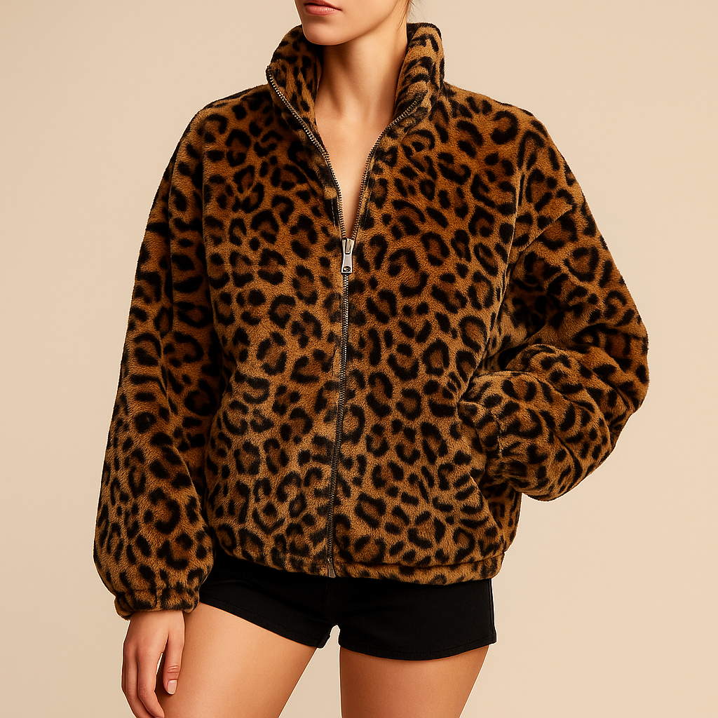 Savara Leapord Print Jacket