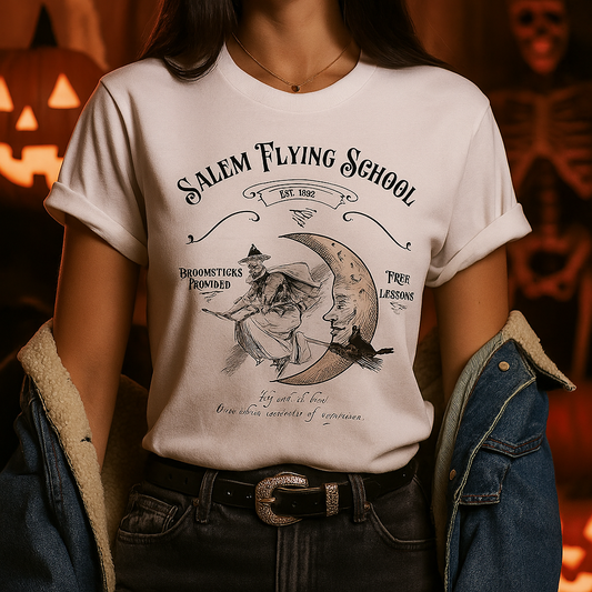 Flying School Graphic Witch Tee