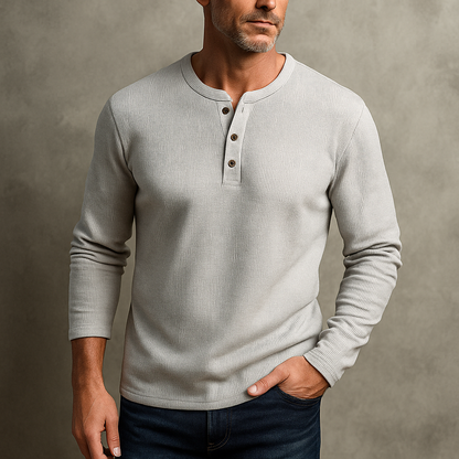 The Ridgeway Textured Henley Sweater