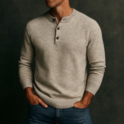 The Timberline Henley Collar Sweater