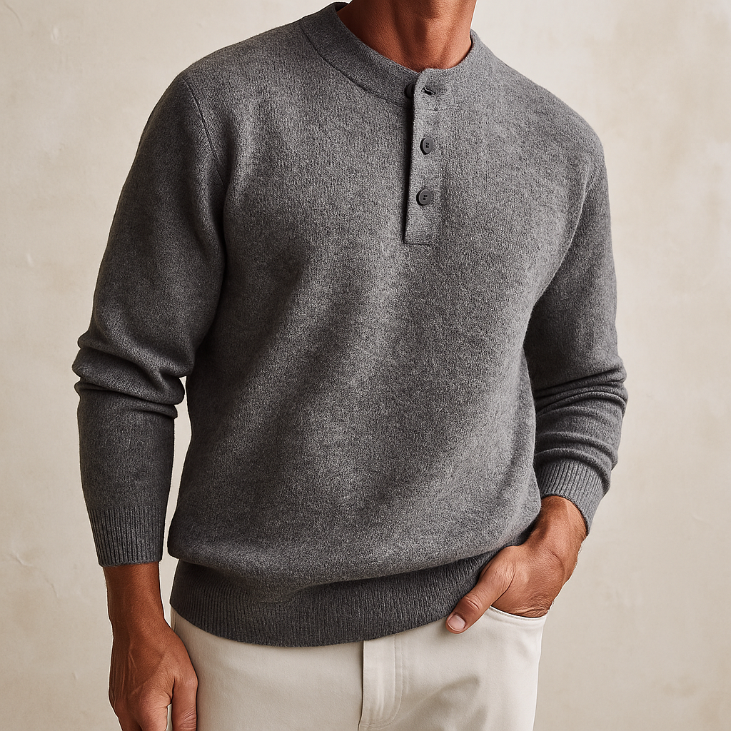 The Timberline Henley Collar Sweater
