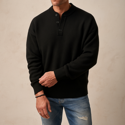 The Timberline Henley Collar Sweater