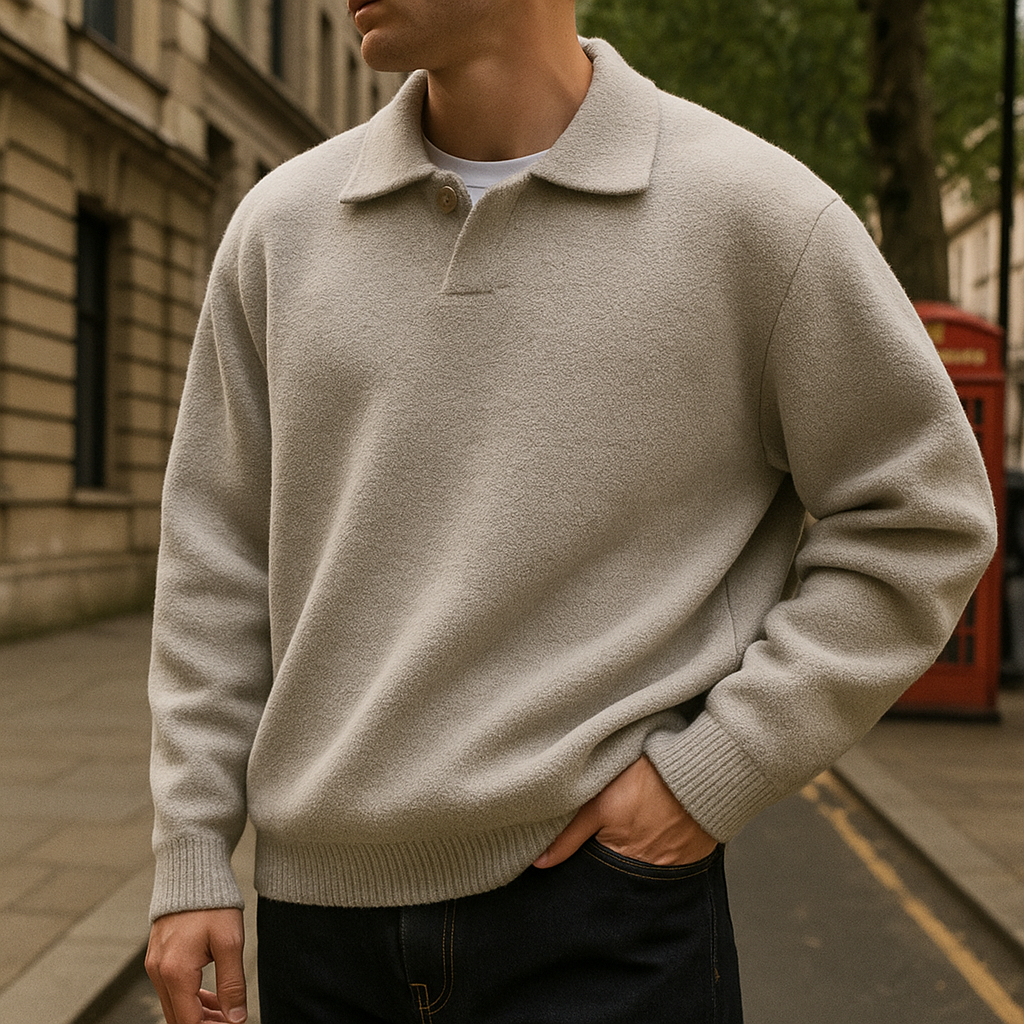 Richmond Heavyweight Half Fleece Sweater