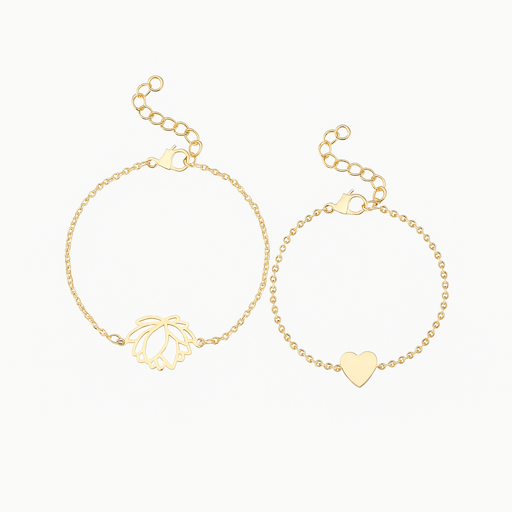 Lotus & Love Bracelet Set