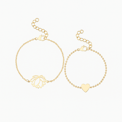 Lotus & Love Bracelet Set