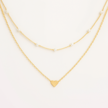 Luna Heart Layers Necklace