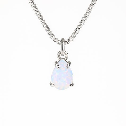 Opal Teardrop Necklace