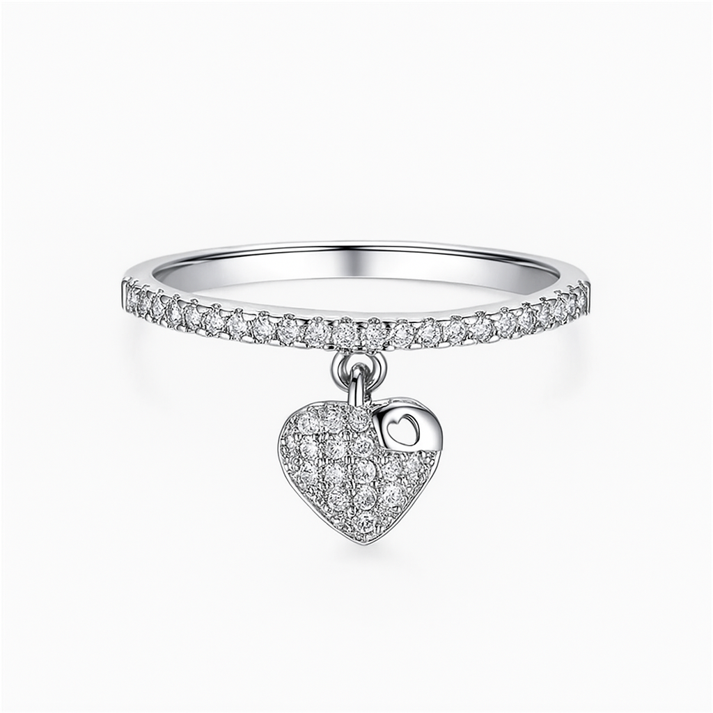 Eterna Heart Charm Ring