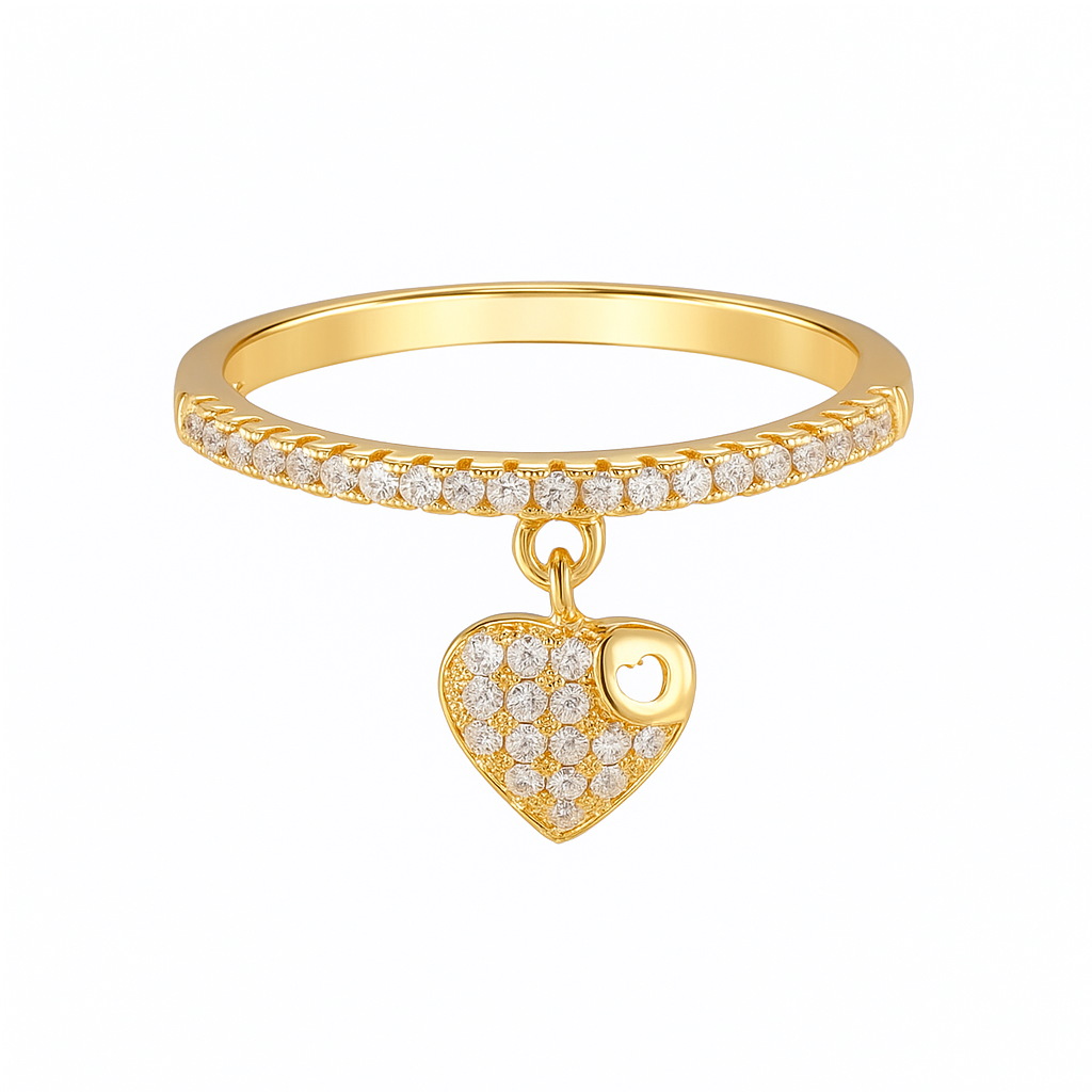 Eterna Heart Charm Ring