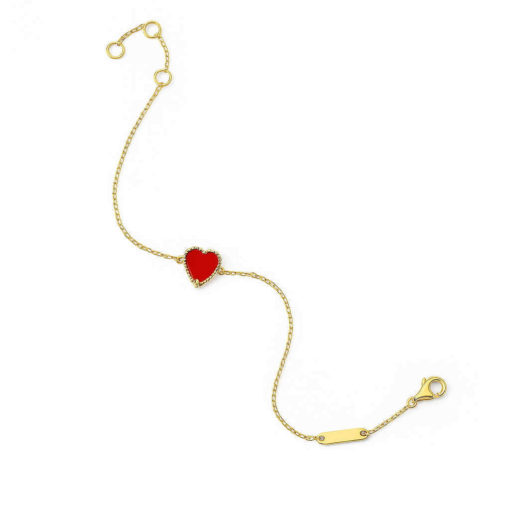 Open Hearts Motif Bracelet