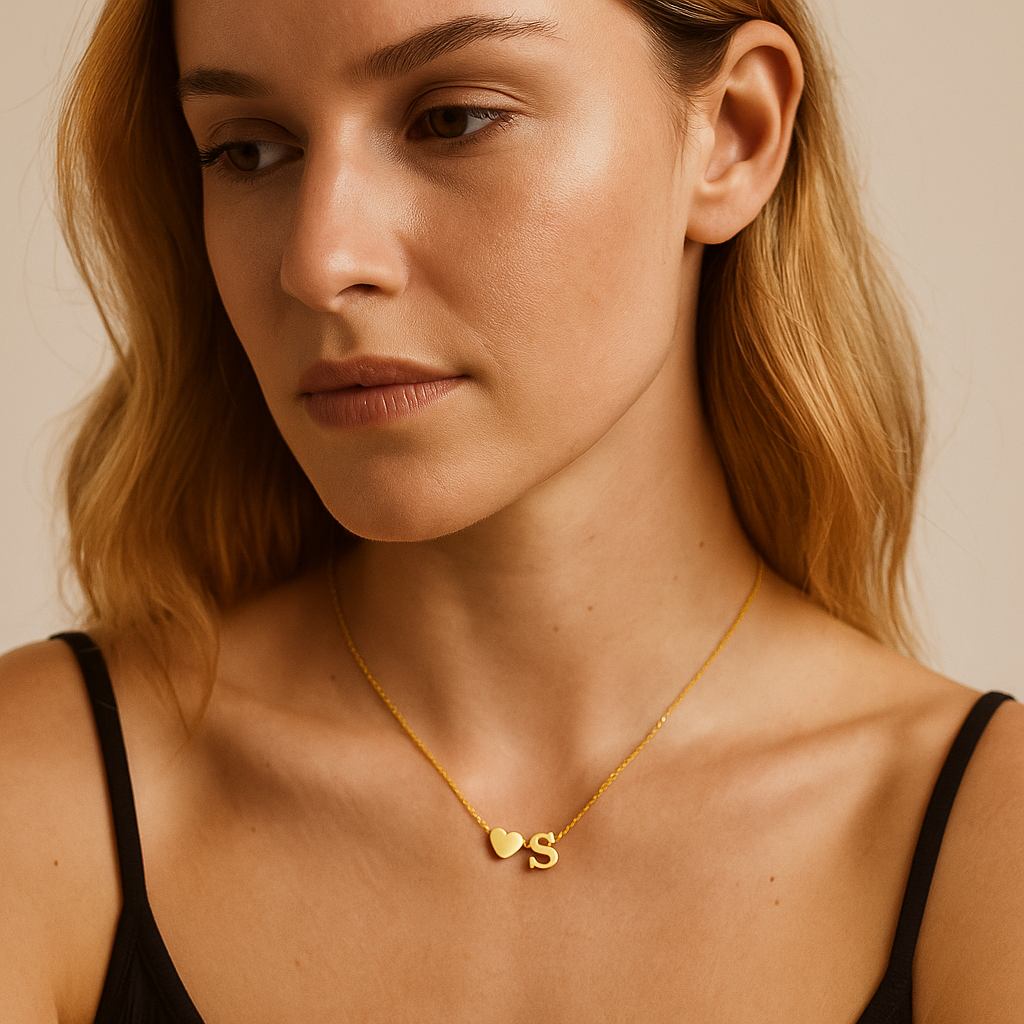 Initial Hearts Necklace