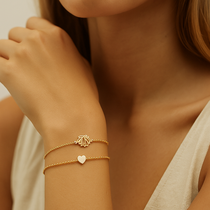 Lotus & Love Bracelet Set