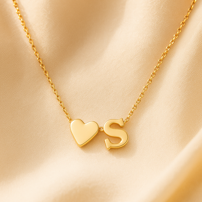 Initial Hearts Necklace
