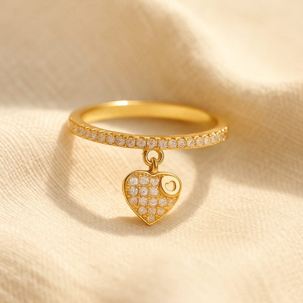 Eterna Heart Charm Ring