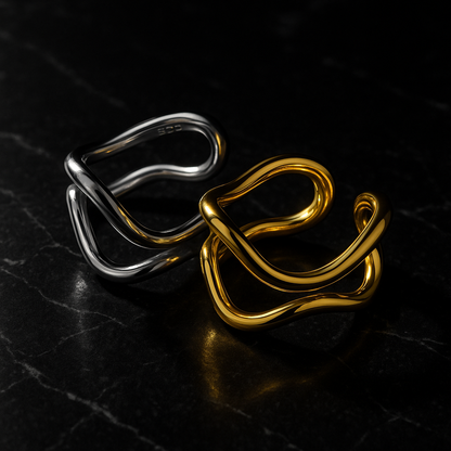 Wavy Geo Ring