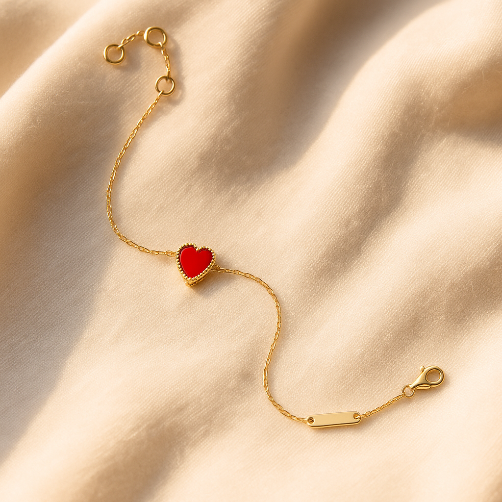 Open Hearts Motif Bracelet