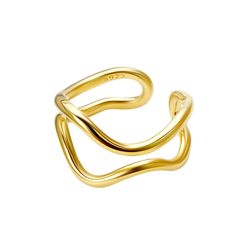 Wavy Geo Ring