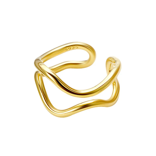 Wavy Geo Ring