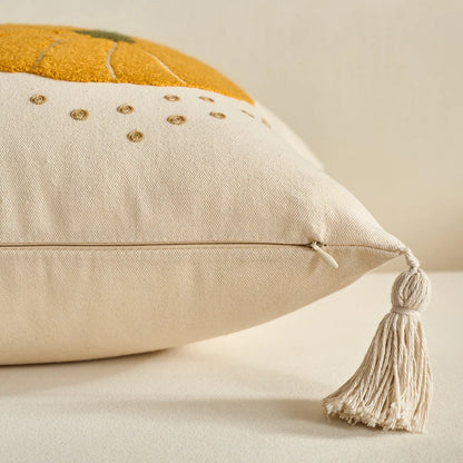Pumpkin & Plaid Pillow Covers