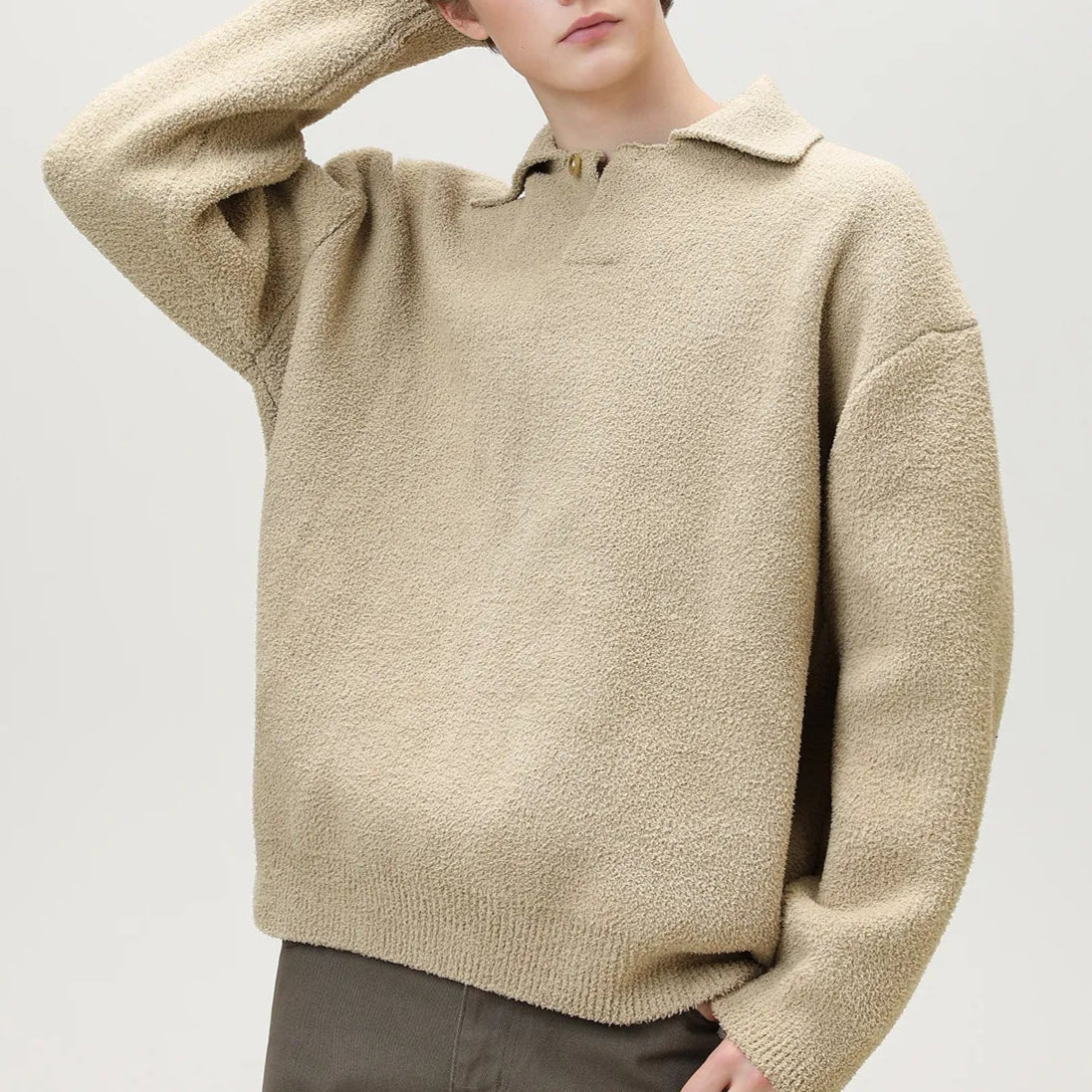 Richmond Heavyweight Half Fleece Sweater