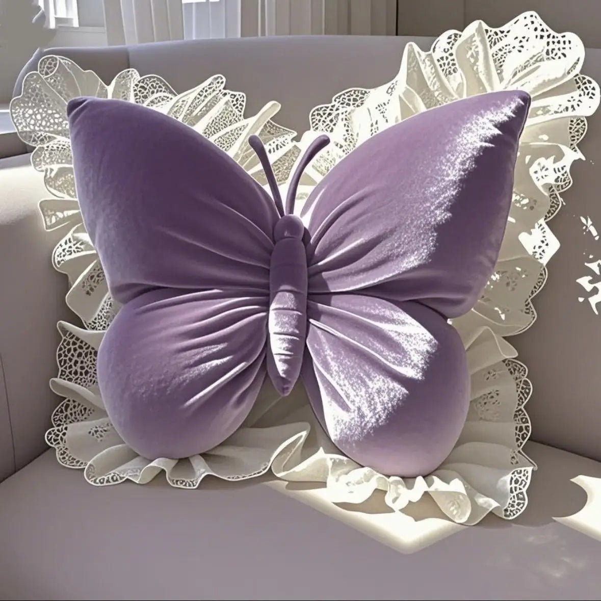 The Aurelia Cushion Butterfly Pillow