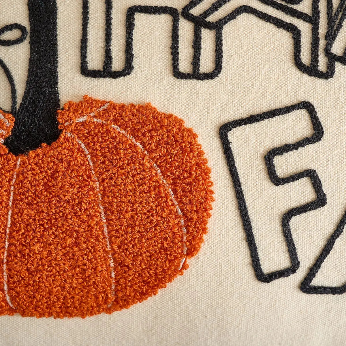 Pumpkin & Plaid Pillow Covers