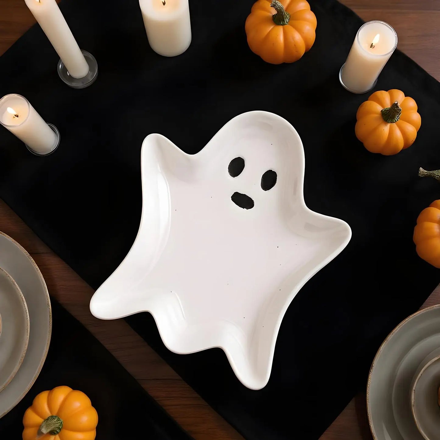 Charmed Ghost Ceramic Tray