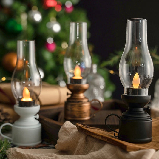 Maple Glow Retro Flameless Candle Lamps